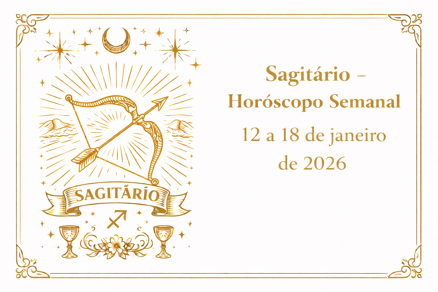 Sagitário (Sol ou Ascendente) — 12 a 18 de Janeiro de 2026