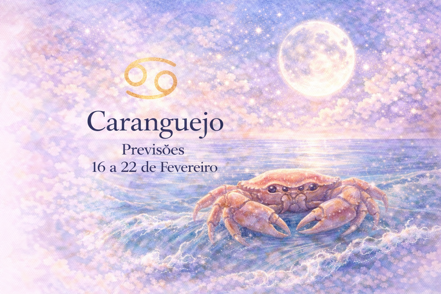 Caranguejo (Sol ou Ascendente) — 16 a 22 de fevereiro de 2026